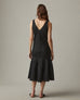Women's Easy Linen Dress - Meteorite